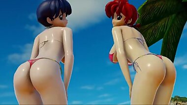 [MMD]Ghost dance, Ranma y Akane