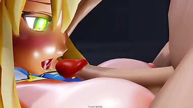 [MMD-R18] "killerB" SexDance on sunburned bunnies