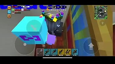 Pixel Gun 3D Vadim dominates Death behind library...
