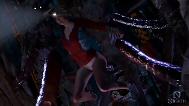 SAMANTHA FROM UNTIL DAWN - WENDIGOS FUCK 3D