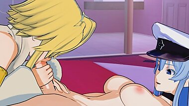 Akame Ga Kill! - FUTANARI Esdeath Fucks Leone 3D Hentai