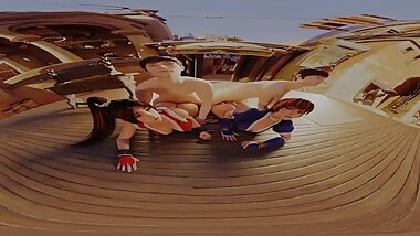 Dead or Alive, Kasumi and Mai anal VR 4k