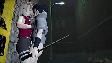 sakura and sasuke hentai SFM(Howak)