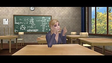 Bad Girl Gets Fucked by Teacher in the Classroom