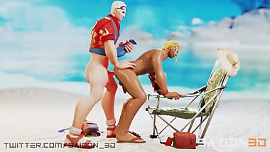 Overwatch: Soldier76 and McCree have fun by the beach