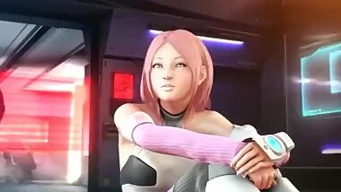 Kinky octopus fills holes of gorgeous 3D girl