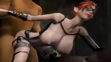 hardcore sex 3d big tits red head fucked hard