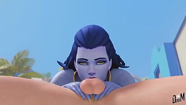 Widowmaker blowjob