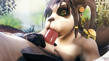 A cocksucker Panda Warcraft
