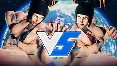 Bodybuilder Juri - Street Fighter 3d porn