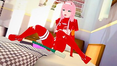 Darling in the Franxx: FUCKED Zero Two with a VIBRATOR (3D Hentai)