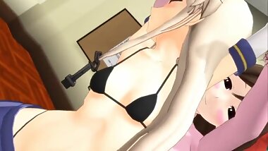 MMD : Best of Yuri Lesbian and Futanari Scenes (vol.1) [Remaster]