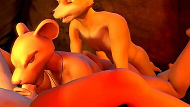 Nala + Fox Mccloud and human sex