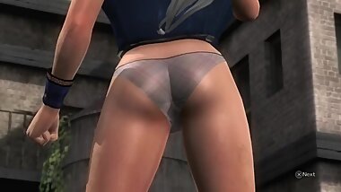 Dead or alive 5 Leifang sexy Maid windy upskirt bubble butt flashing on cam