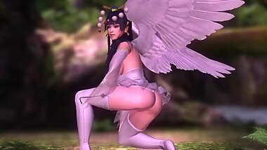 Hot and Sexy Nyotengu Dancing and showing tits for you. Tasty Body DOA5LR