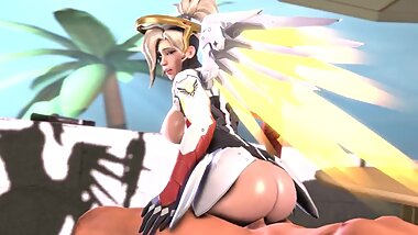 Mercy Gently and Deeply Moves on a Dick on the Beach Quality Version for long Fap Full HD