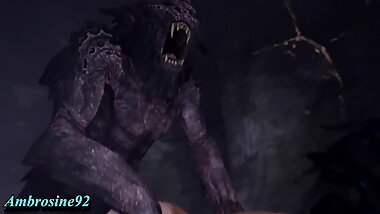 Zombie creature hentai