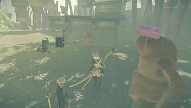 NieR:Automata GOTY 2B Nude Mod Sexy Outfit Full Walkthrough Part 9 JAP ENG