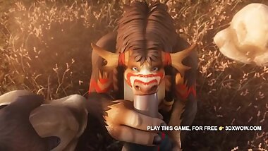 World of Warcraft - Tauren Sex Sucked Dick Anime 2019