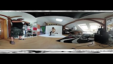 Antonia Sainz 09 - Backstage before masturbation video 3DVR 360 UP-DOWN