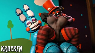 [FNAF][SFM] Female Lefty Riding Toy Bonnies Cock Loop Animation