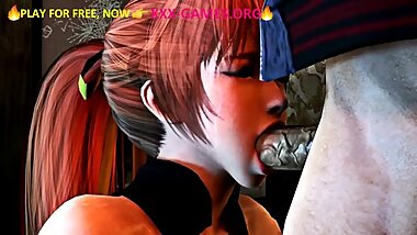 Korean warrior-girl in porn game