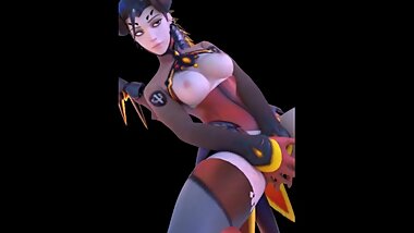 Overwatch Mercy Masurbation Pussy Rub Climax - by OpticonStudios