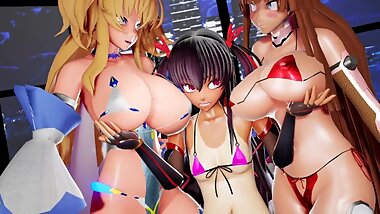 3D TAIMANIN TITS BOMB MMD DANCE