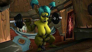 Futa goblin training (world of Warcraft sfm)