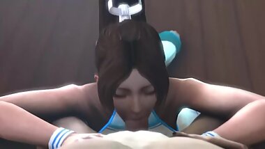 DOA Mai Shiranui blowjob compilation