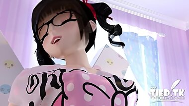 3D Asian Girl Feet Tickle