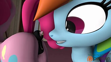 Pinkie Pie and Rainbow Dash Anal Vore Fluttershy