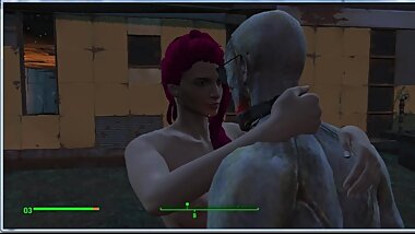 Stormy sex with synth, half-man