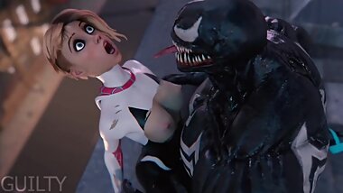 Spider-Gwen X Venom No XRAY
