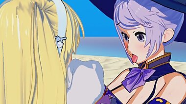 Bikini Warriors - Mage X Futa Paladin 3D Hentai