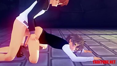 Fate Yaoi - Shirou Fucks Sieg in the street