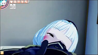 Orphea from Heroes of the strom masturbating her