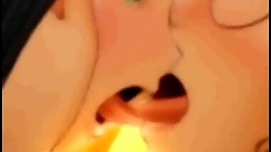 3d hentai sucking stiff dick and swallowing cum
