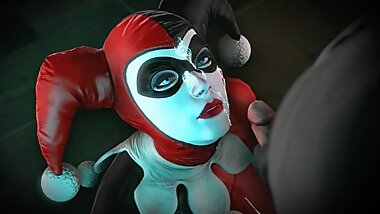 Harley Quinn clown blowjob [kawaiidetectiveenthusiast]