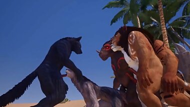 Wild Life - Rasha runs a train (beast orgy)