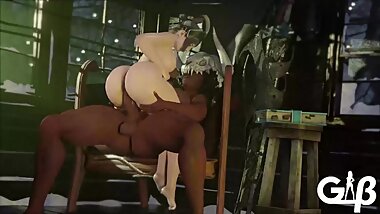 3D Animation - Hot Women Trying To Stay Warm During The Cold Winter