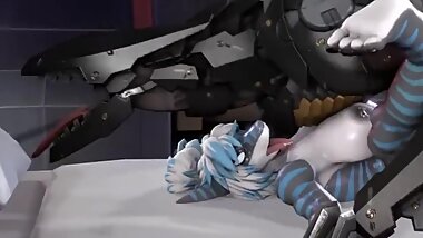 robot dog shark girl sex