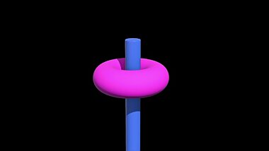 Sexy Torus Penetrated by Big Cylinder