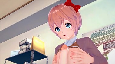 DDLC SAYORI FANCY HAPPY ENDING 3D HENTAI