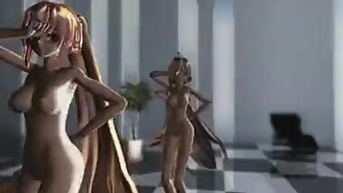 MMD Luka Haku Neru - Chocolate Disco