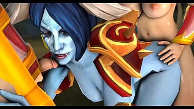 Lina QoP Amazing Futa SEX Dota 2