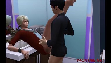 2 Emo Boys Suck and Fucks in the bathrooms of a disco - Yaoi