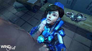 Tracer Deepthroat with Facial