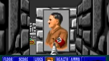 Horny Gameplay - Wolfenstein 3D - Floor 1: Nazi Anal Sex (Gone Wrong)
