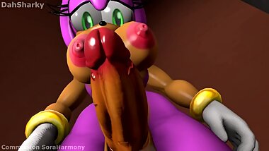 Amy Getting Her Cock Sucked By A Viewer By Dahsharky